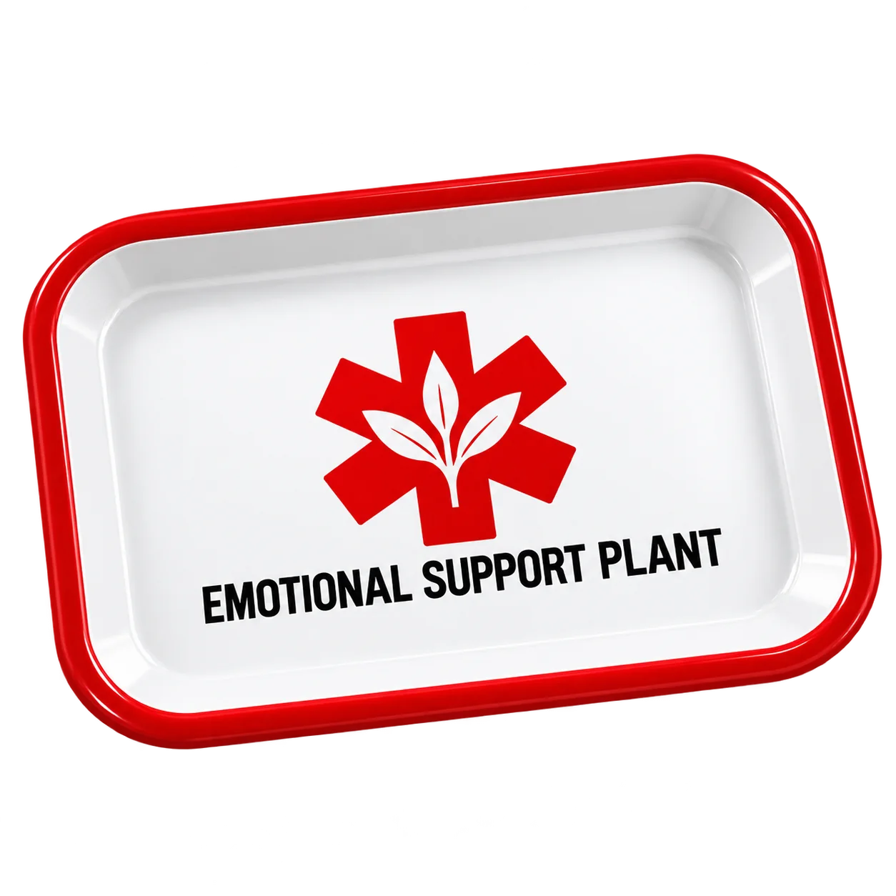 Green Line Emotional Support Plant Rolling Tray · Medium